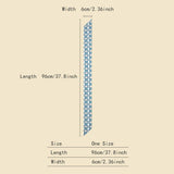 FLORAL LETTER SCARF HAIR TIE RIBBON_CWASC0081