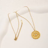 CLASSIC EVIL EYE ZIRCON PENDANT STAINLESS STEEL_CWMM8885