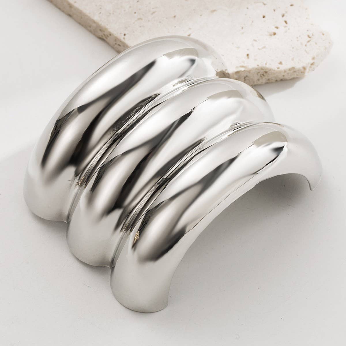 GEOMETRIC METAL HAIR TIE FOR HIGH PONYTAIL STYLE_CWAHA6233