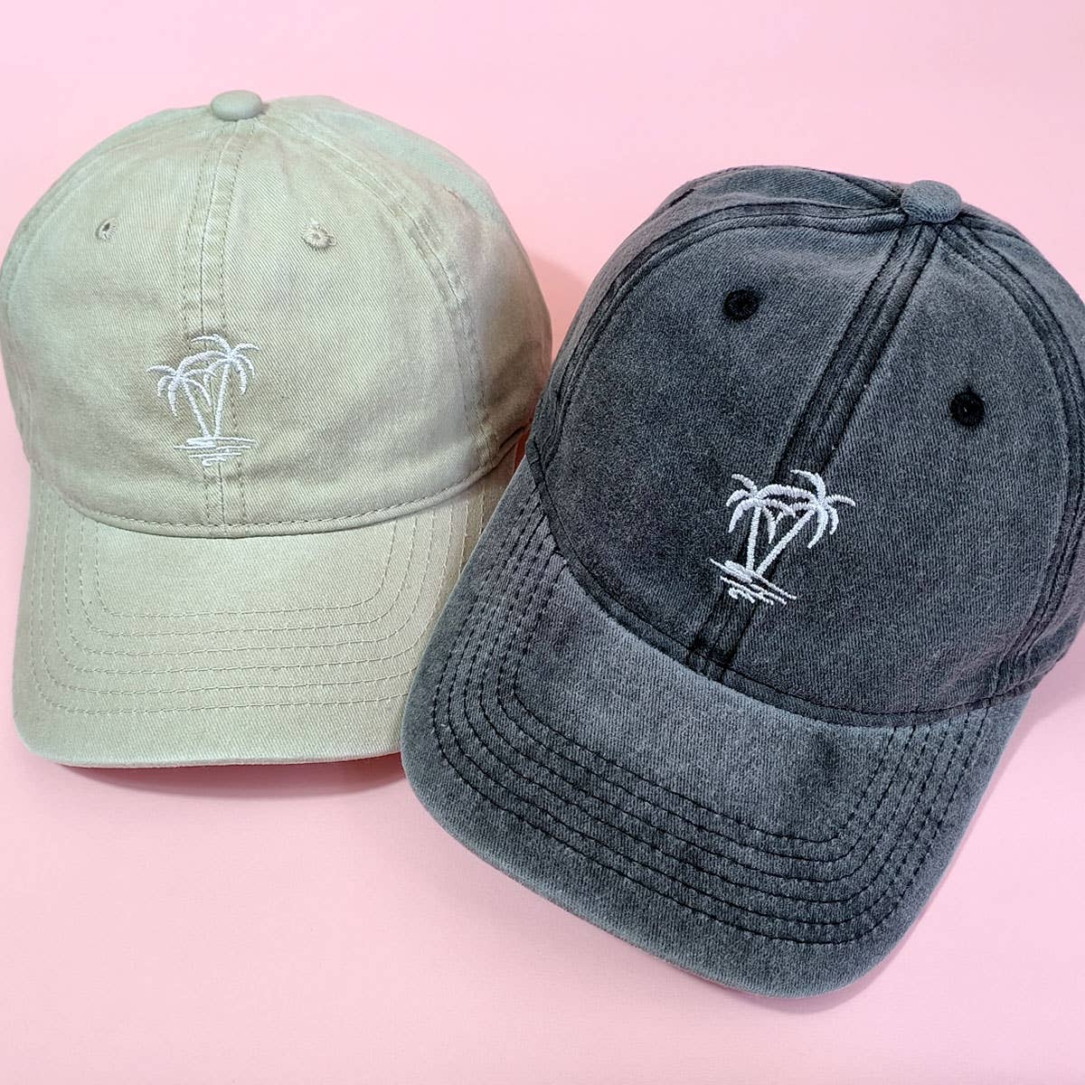 SOFT TOP BASEBALL CAP COCONUT TREE DESIGN CWAH0017