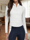 Form-Fitting Sports Zipper Golf And Tennis Top