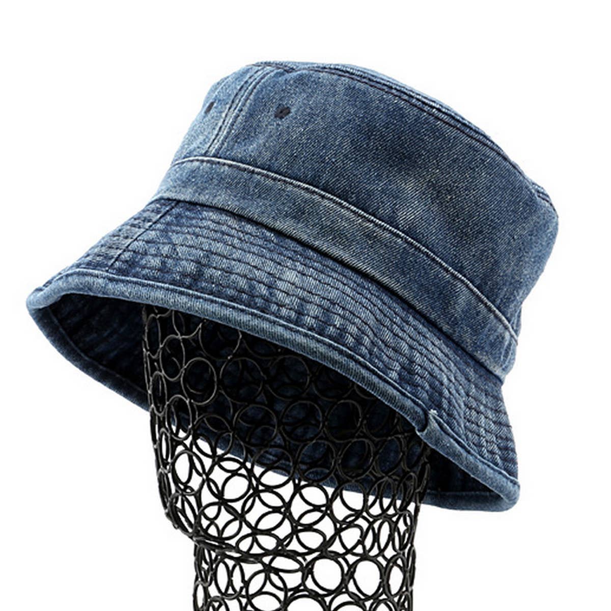 Cwah3202_Casual Denim Fashion Sun Protection Bucket Hat