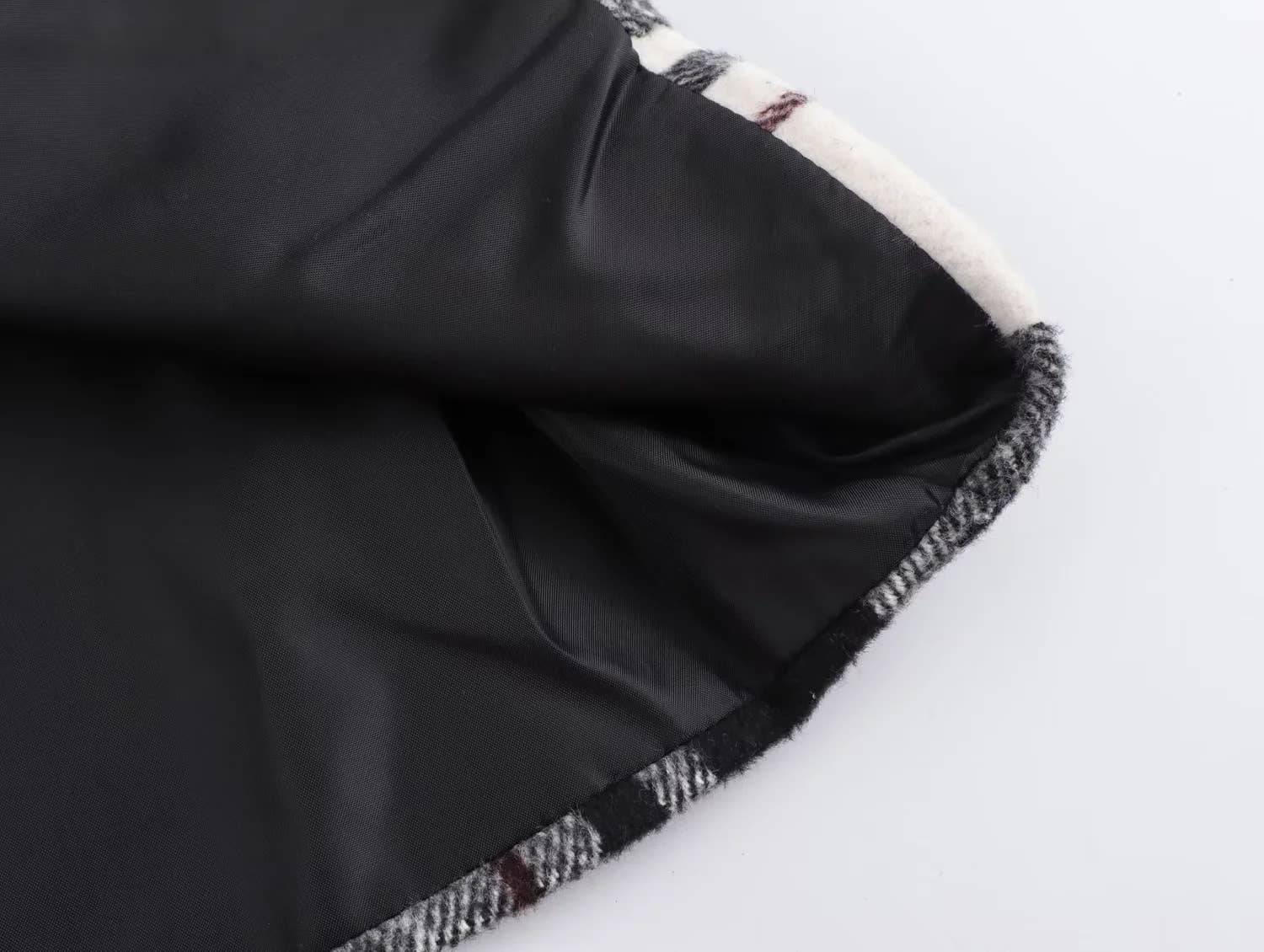 Vintage Baggy Lapel Long-Sleeved Plaid Jacket