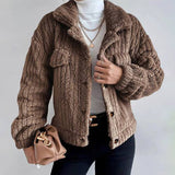Warm Single-Breasted Woolen Coat