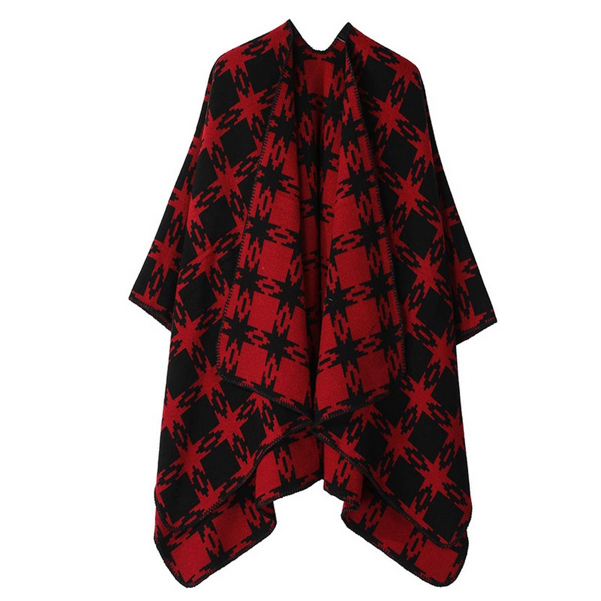 THICKENED CASHMERE SHAWL AND LONG CAPE_CWASC2139