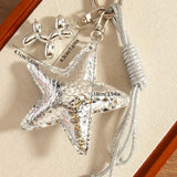 STYLISH SILVER STAR BALLOON DOG BAG KEYCHAIN_CWMM7638