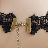 HALLOWEEN LACE GOTHIC PUNK SHORT NECKLACE COLLAR_CWMM0138
