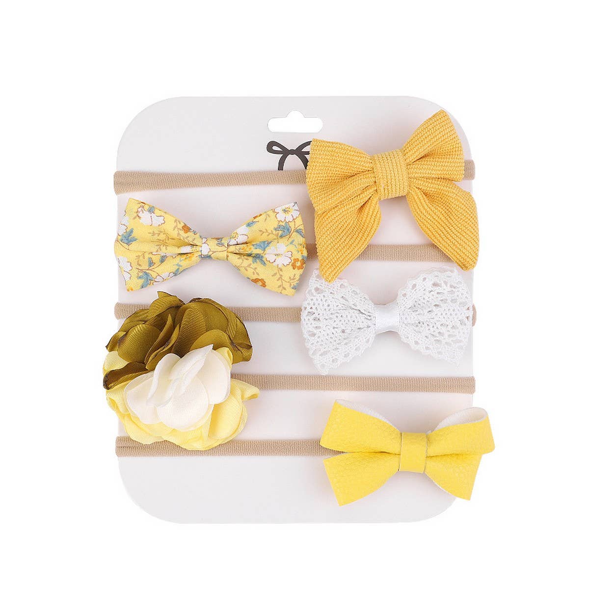 BABY NYLON HEADBAND SET WITH SOFT BOW_CWAHA6725