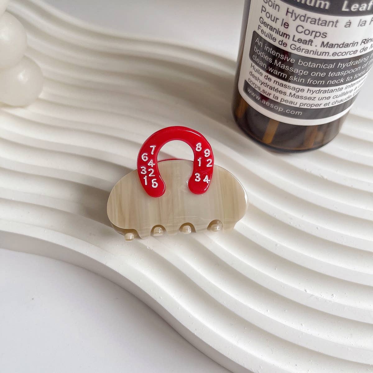 MINI HANDBAG HAIR CLAW FRENCH ACETATE HAIR_CWAHA1350