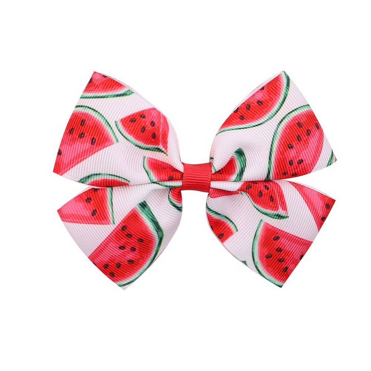 CHILDRENS FRUIT PRINT BOW HAIR CLIP_CWAHA2391