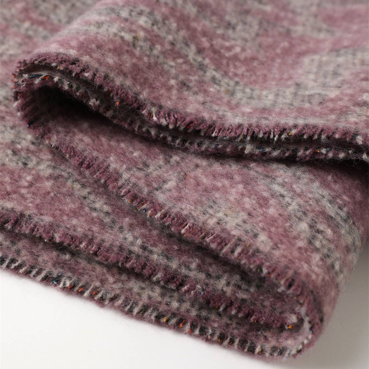 GEOMETRIC COLORBLOCK TASSEL SCARF FOR FALL WINTER_CWASC2773