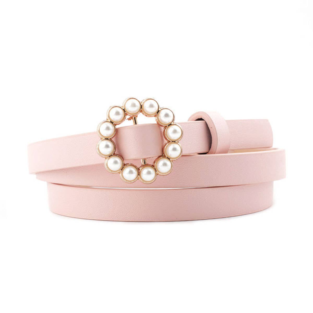 PEARL BUCKLE SLENDER BELT FOR DRESSES_CWABE0196