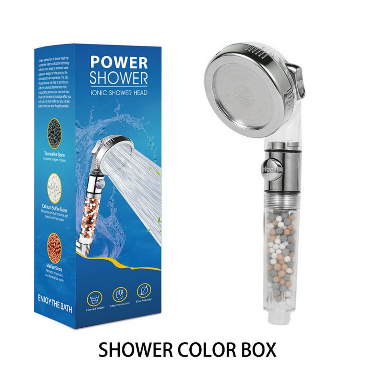 Three-Speed Water Filter Shower Head With Booster_Cwasc1703