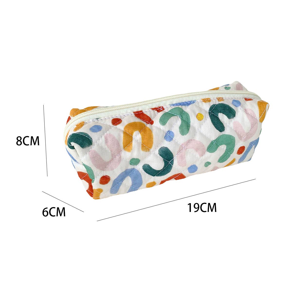 CASUAL FLORAL PENCIL CASE COSMETIC BAG_CWAB1044
