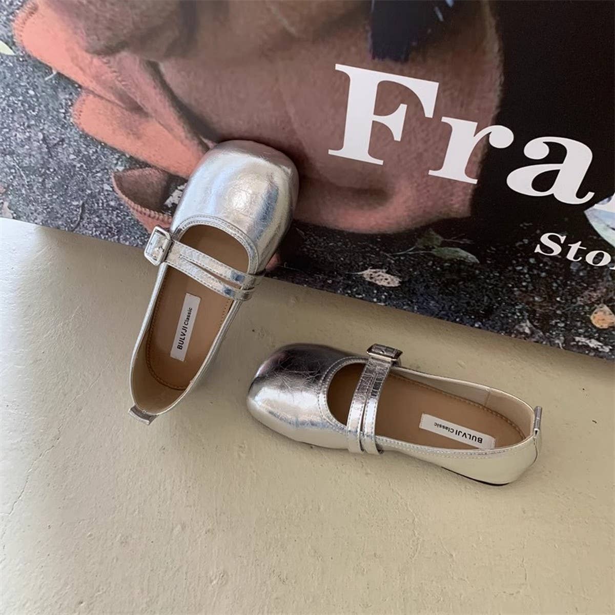 RETRO MARY JANE FLATS FOR WOMEN_CWSHF0098