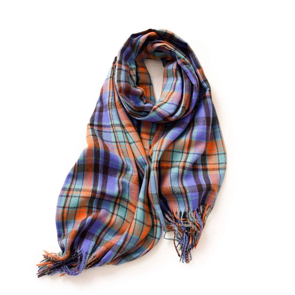 PLAID WINTER SCARF WRAP SOFT STREET STYLE SHAWL_CWASC1050