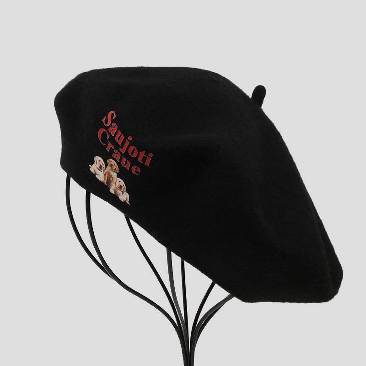 CUTE CARTOON ANIMAL PATTERN BERET_CWAH1925