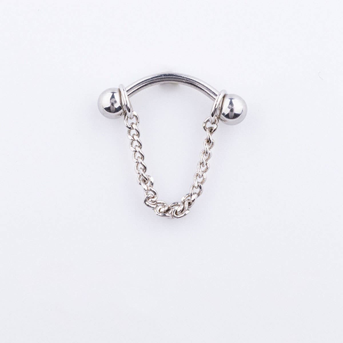 2 IN 1 DETACHABLE LIP RING TITANIUM SPIKE BALL_CWMM9590