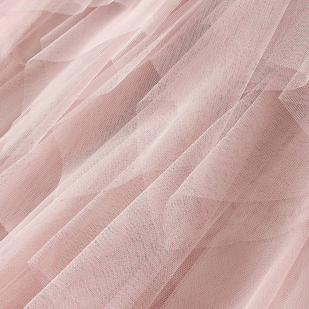 10 COLORS ELASTIC WAIST TIERED TULLE MESH SKIRT_CWBLS0396