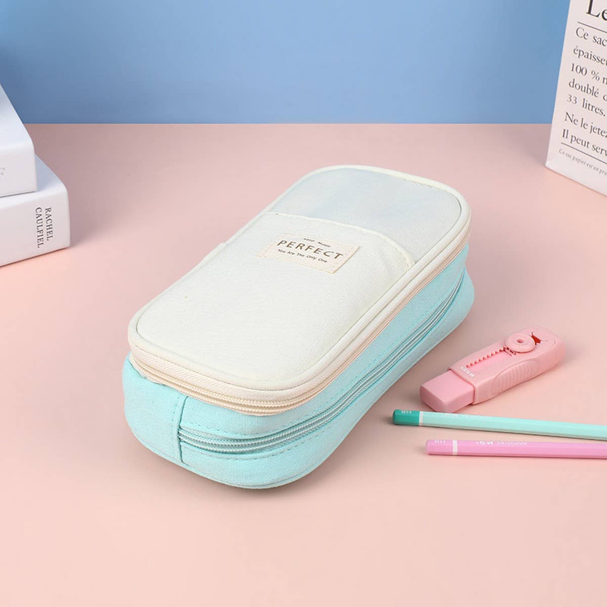 MACARON LARGE CAPACITY SIMPLE PENCIL POUCH_CWAB2801