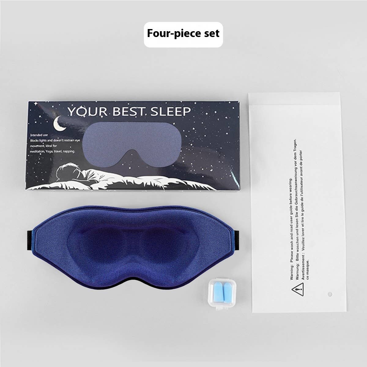 3D CONTOURED EYE MASK LIGHT BLOCKING SOFT_CWMM8045