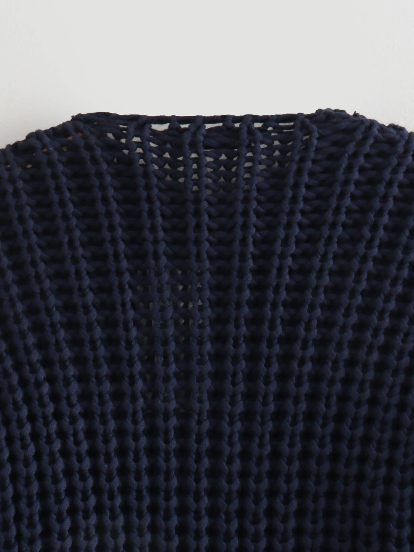 Solid Color Single Row Round Button Knit Cardigan