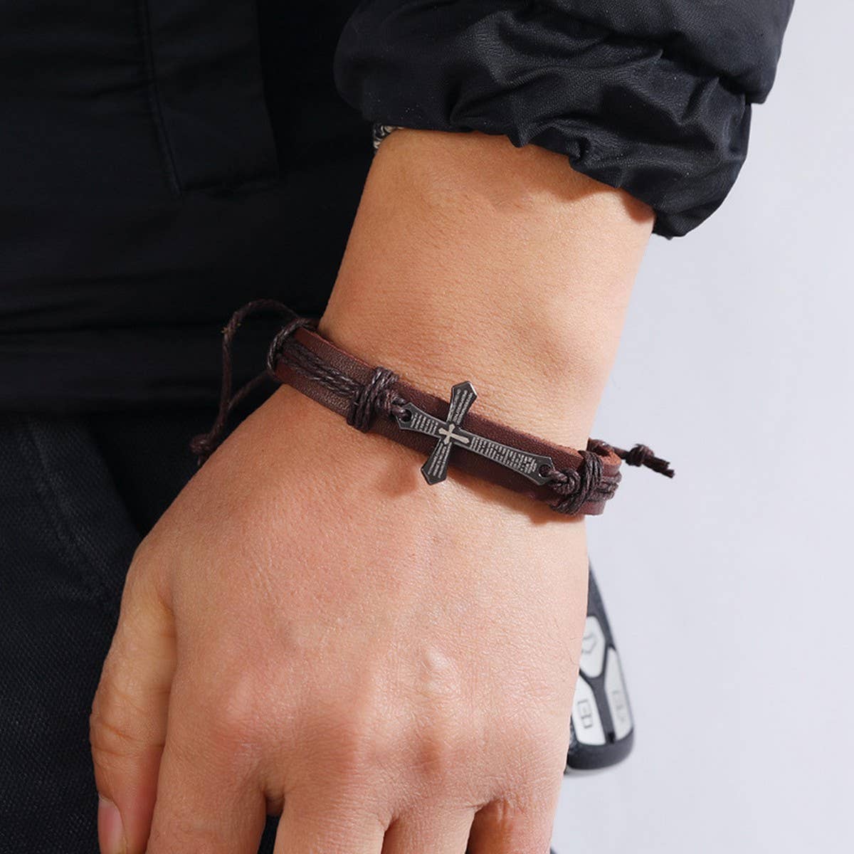 SIMPLE ADJUSTABLE VINTAGE LEATHER BRACELET_CWMM4462