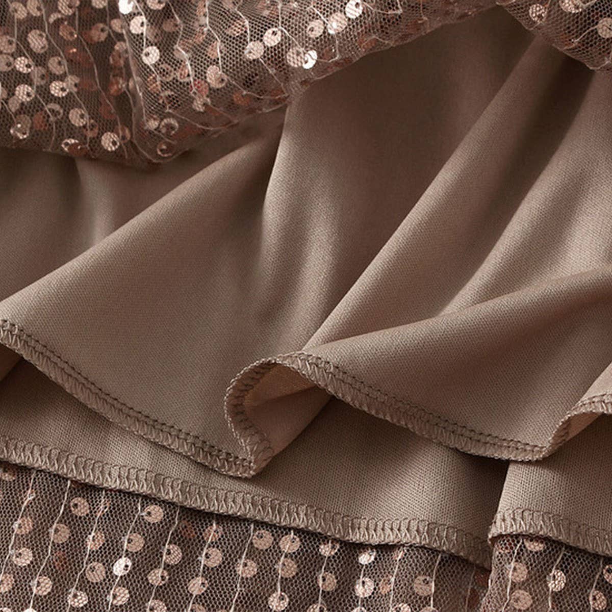 SEQUIN TULLE A LINE MAXI SKIRT WITH FLOWING DRAPE_CWBMS0377