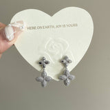 MICRO INLAID ZIRCON FLOWER EARRINGS_CWAJE1307