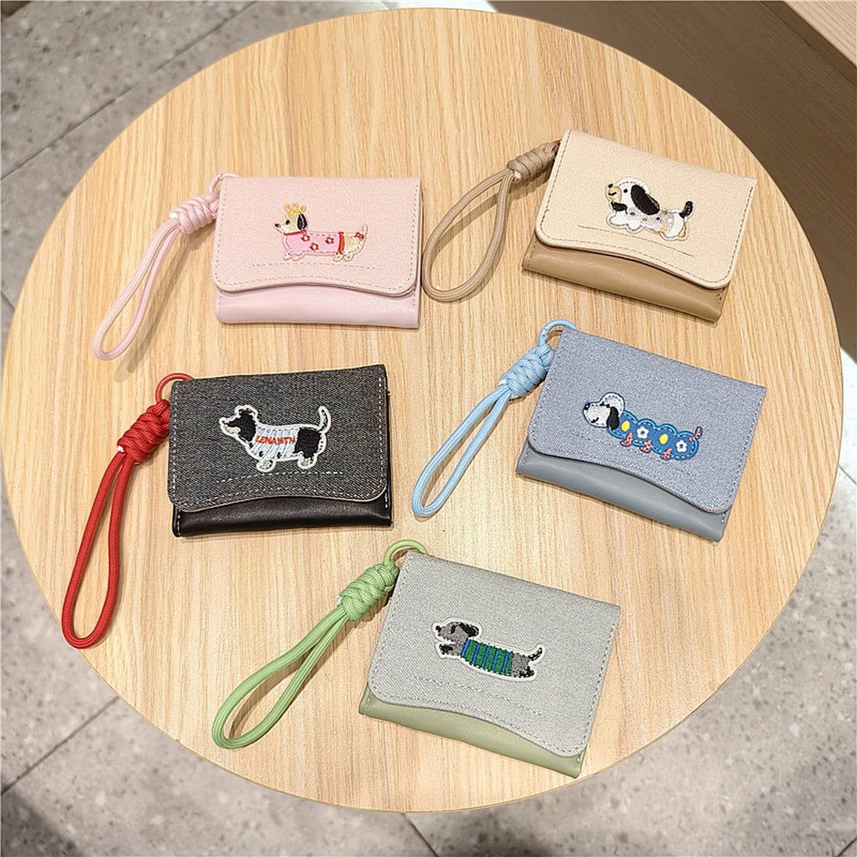 Kawaii Patchwork Mini Trifold Wallet For Girls_Cwab06224