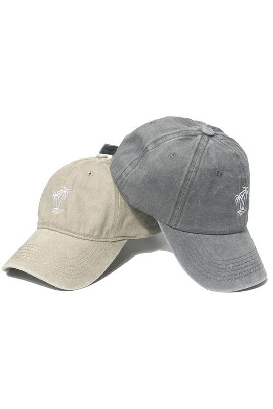 SOFT TOP BASEBALL CAP COCONUT TREE DESIGN CWAH0017