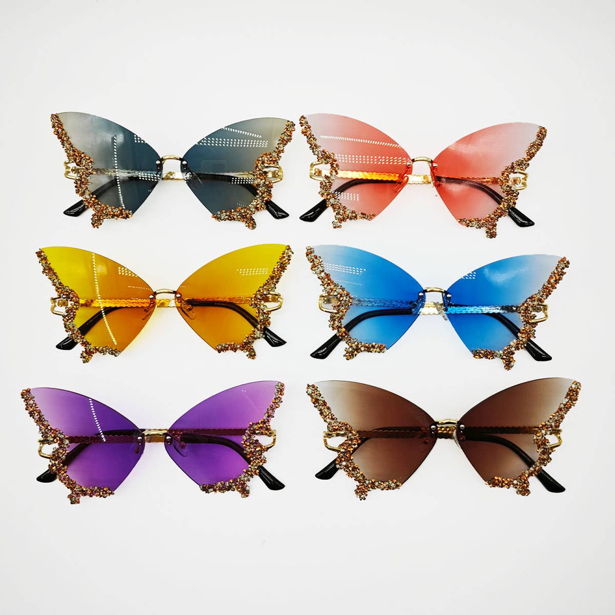 Vintage Rhinestone Butterfly Sunglasses_Cwasg0205