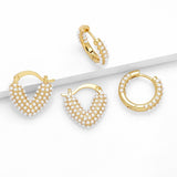 FASHIONABLE PEARL INLAID HEART SHAPED EARRINGS_CWAJE1037