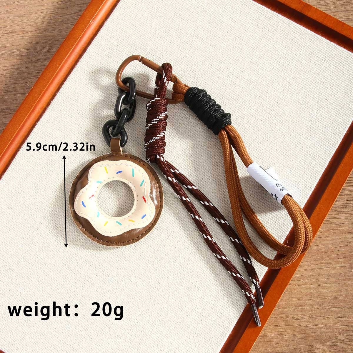 LEATHER DONUT CHARM MAILLARD BAG ACCESSORY_CWMM7554