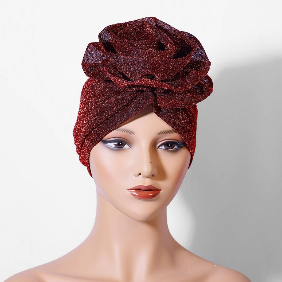 NEW LADIES BRIGHT SILK LARGE FLOWER HEADSCARF_CWASC2428