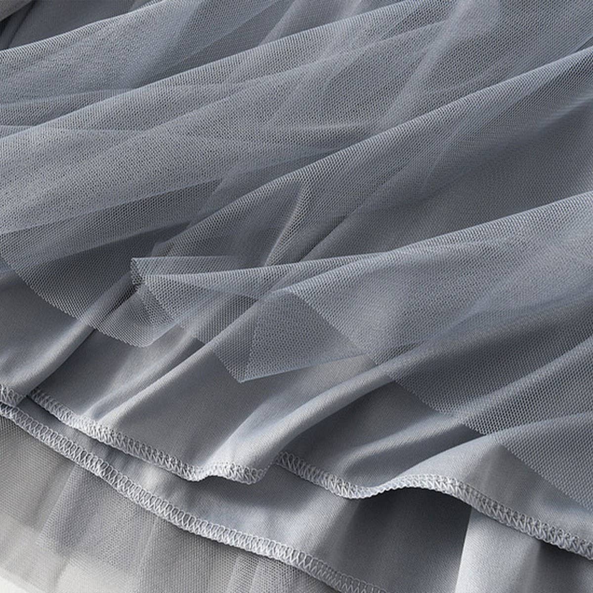 Tiered Tulle Patchwork Flared Maxi Skirt_Cwbms0388