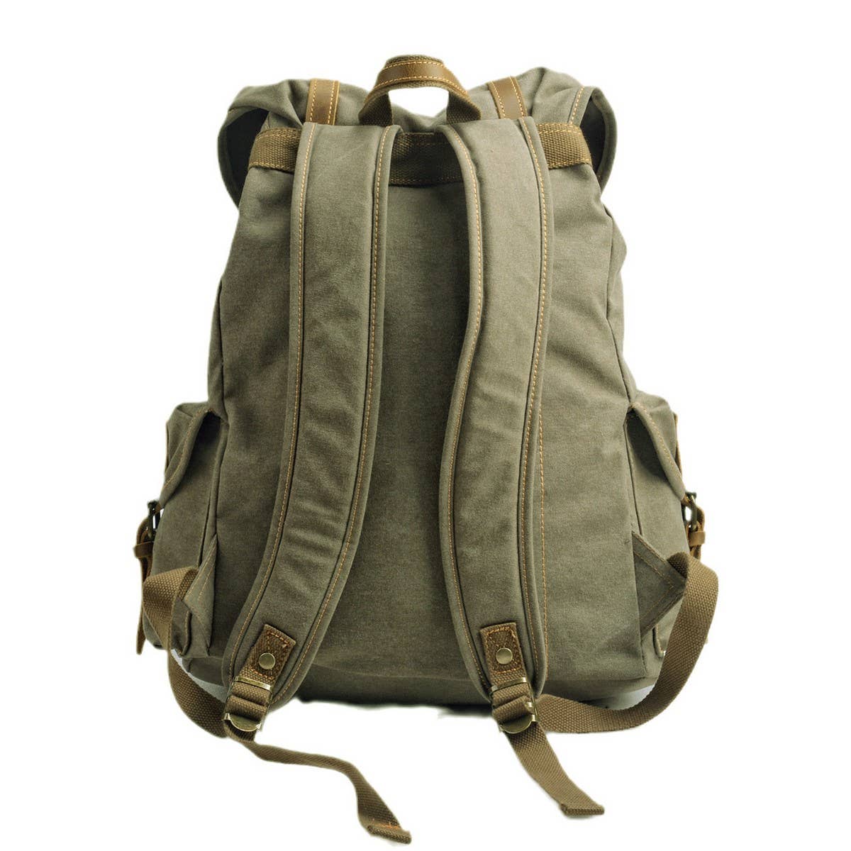 Vintage Canvas Large Capacity Backpack_Cwab5528