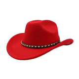 MEN WOMEN ETHNIC WOOL FEDORA JAZZ COWBOY HAT_CWAH04415