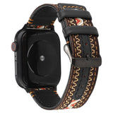 APPLE WATCH IWATCH9 ETHNIC STYLE LEATHER STRAP_CWWW0059