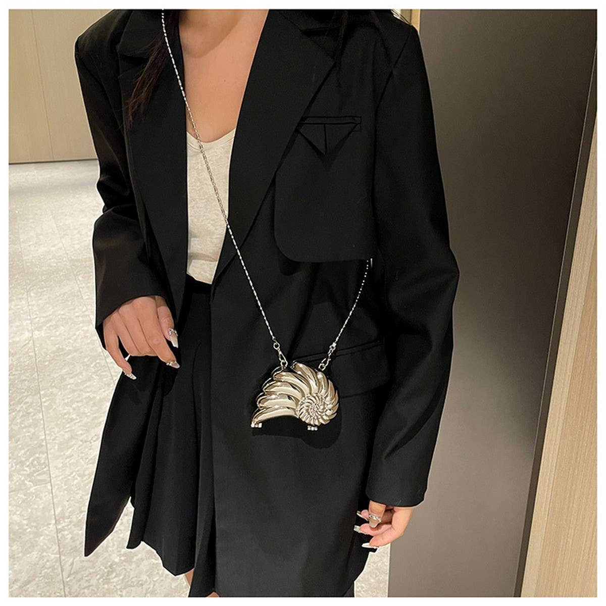 CONCH LIPSTICK CELEBRITY EVENING BAG CLUTCH BAG_CWAB3264