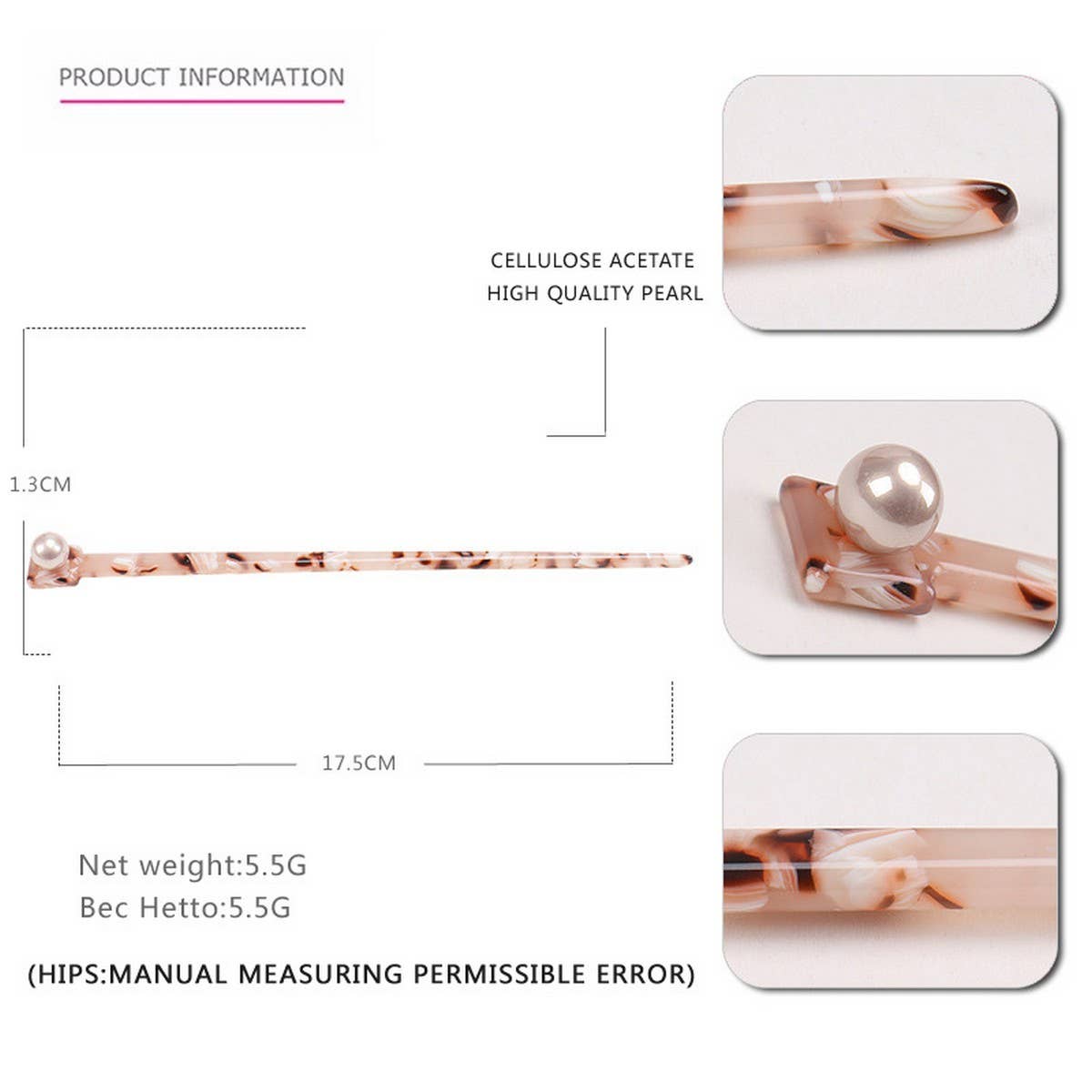 HAIRPIN ACETATE HAIRPIN INK HAIRPIN RETRO HAIRPIN_CWAHA4230