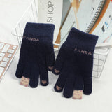 RED PANDA KNITTED WARM TOUCHSCREEN GLOVES_CWAG0152