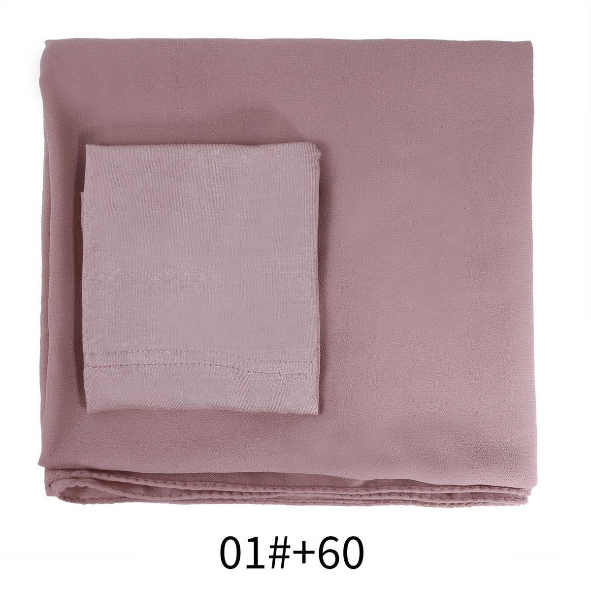 Two-Piece Chiffon Shawl And Headscarf_Cwasc2424