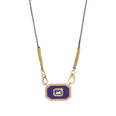 TAROT CARD PENDANT NECKLACE ENAMEL RHINESTONE_CWMM6960