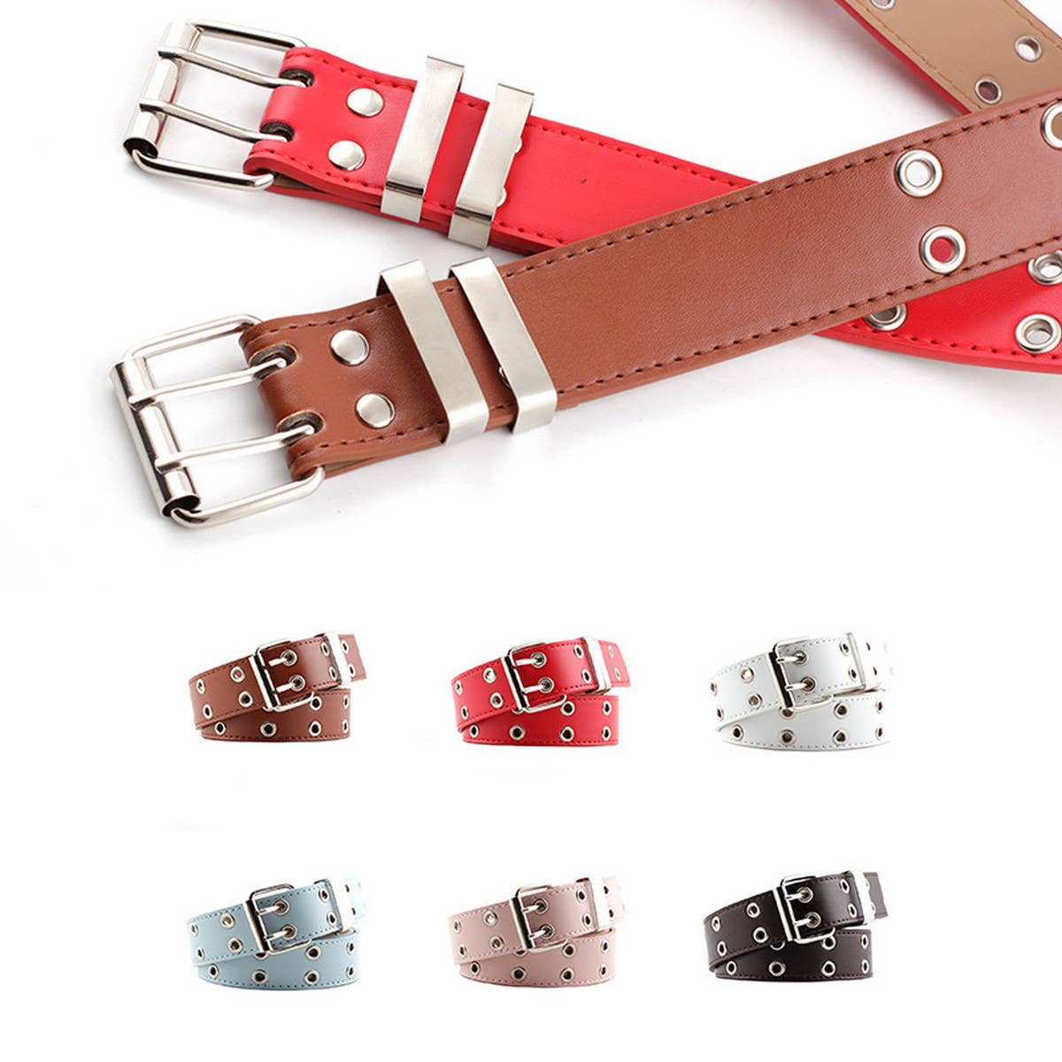 Cwabe0870_Fashionable Punk Belt With Chain