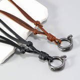 CREATIVE ADJUSTABLE VINTAGE COWHIDE NECKLACE_CWMM4592