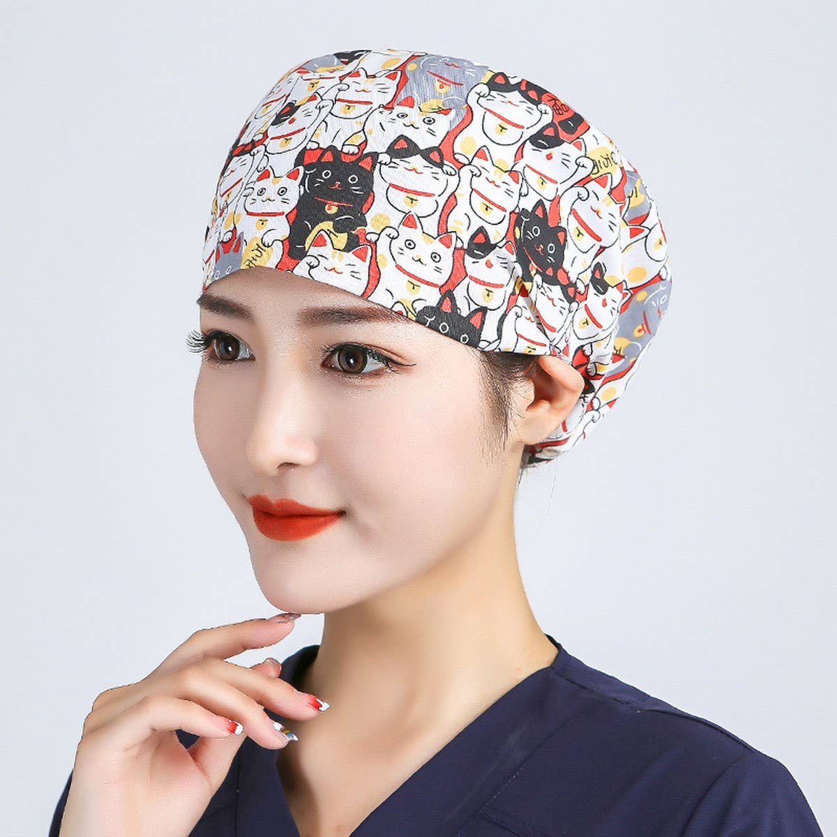 OPERATING ROOM ROUND HAT CARTOON THIN COTTON HAT_CWAH3384