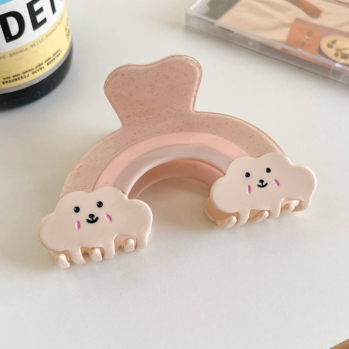 Rainbow Cloud Hair Claw,Colorful Acetate Back Clip_Cwaha6008