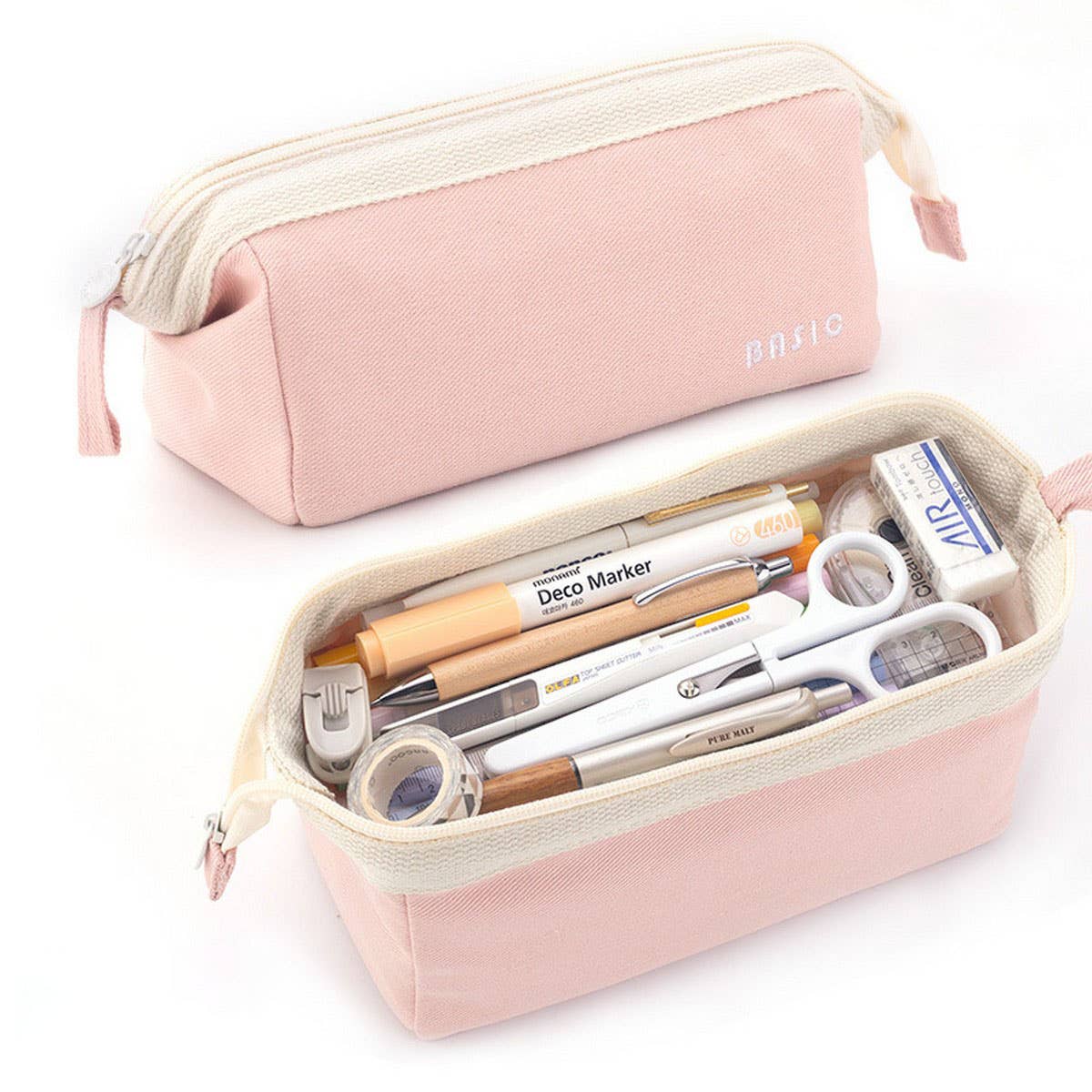 SOLID COLOR SIMPLE BOAT SHAPED PENCIL CASE_CWMM1974