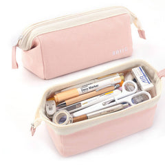 SOLID COLOR SIMPLE BOAT SHAPED PENCIL CASE_CWMM1974